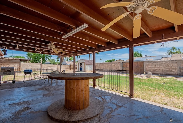 1871 S Mckinley Ave, Yuma, AZ 85364 - view of patio featuring ceiling fan