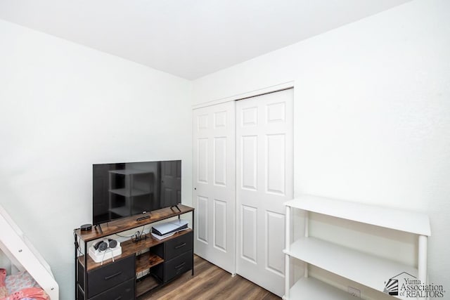 interior space with wood finished floors