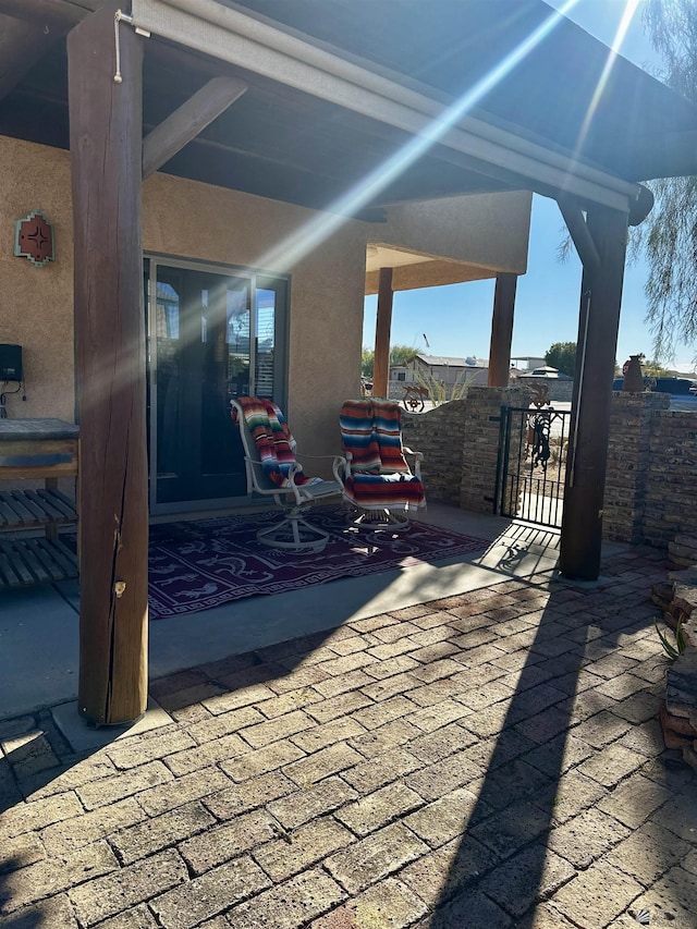12696 E 45th Ln, Yuma, AZ 85367 - view of patio / terrace featuring fence