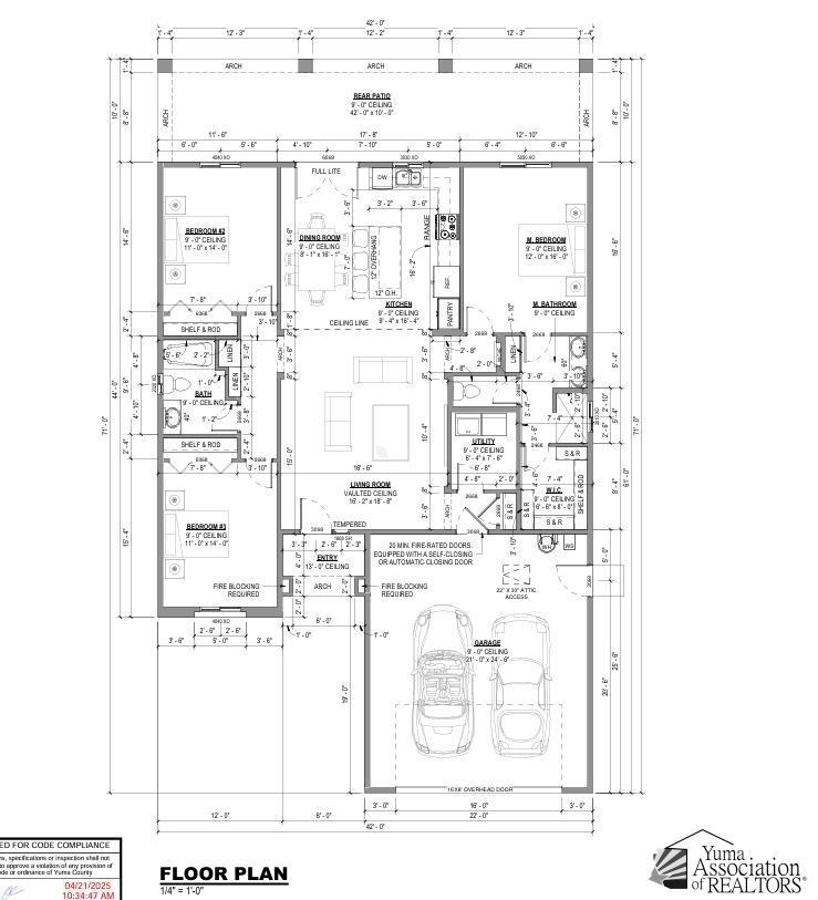 10689 E 45th Ln, Yuma, AZ 85367 - view of property floor plan