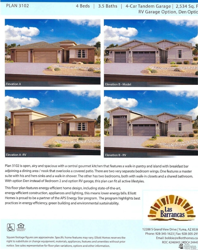 12351 S Drucilla Ln, Yuma, AZ 85367 - view of a document with a collage of images