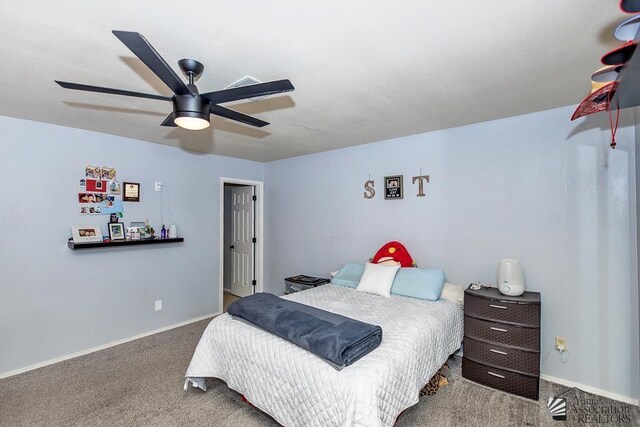 543 E 25th St, Yuma, AZ 85365 - bedroom featuring carpet flooring and ceiling fan