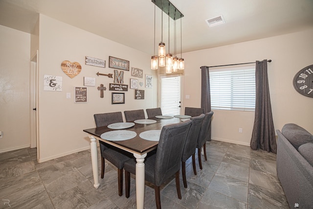 4387 W 24th Pl, Yuma, AZ 85364 - dining room with stone finish flooring