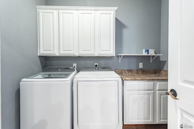 12170 E 33rd Pl, Yuma, AZ 85367 - laundry area with cabinet space and washer and clothes dryer