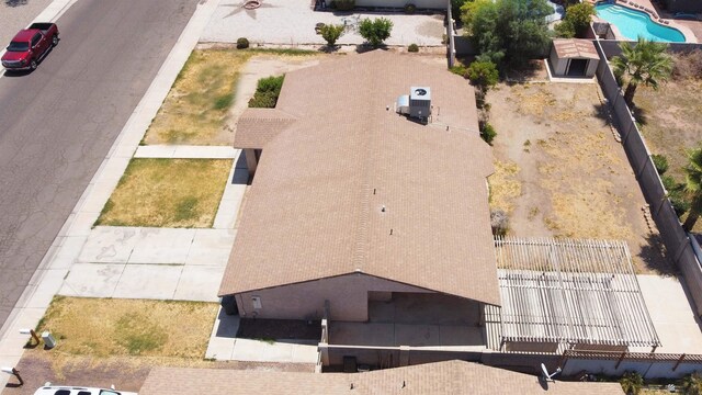 3023 W 26th St, Yuma, AZ 85364 - view from above of property featuring a pool