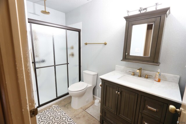 3023 W 26th St, Yuma, AZ 85364 - bathroom featuring vanity, a textured wall, and tile patterned floors