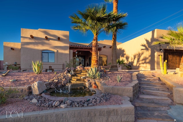 southwest-style home with stucco siding