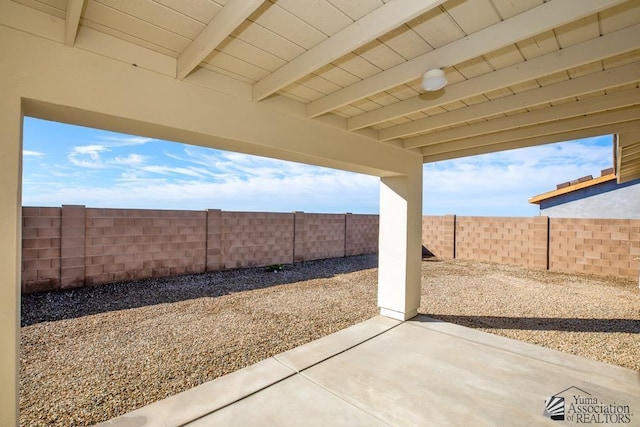 12546 E 51st Pl, Yuma, AZ 85367 - view of patio / terrace with a fenced backyard