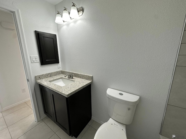 10744 E 45th Pl, Yuma, AZ 85367 - bathroom featuring vanity, toilet, and tile patterned flooring