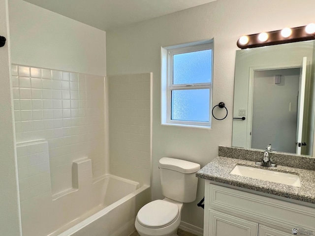 29861 E Vista Ridge Blvd, Wellton, AZ 85356 - bathroom featuring vanity, toilet, and shower / tub combination