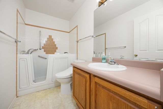 13239 E 47th Dr, Yuma, AZ 85367 - bathroom with a tub, vanity, and a shower