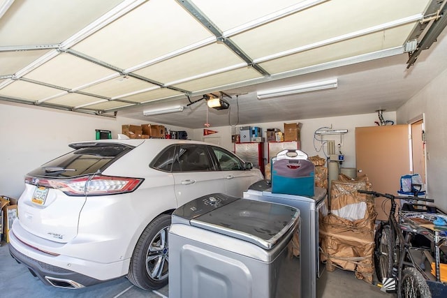 11861 E Eclipse Ct, Yuma, AZ 85367 - garage featuring washer and dryer and a garage door opener