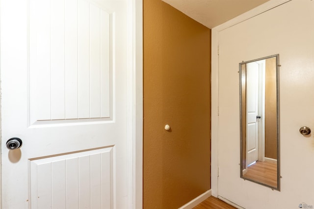 2931 W 20th St, Yuma, AZ 85364 - corridor with baseboards and light wood-style floors