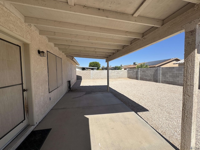 6348 E 45th St, Yuma, AZ 85365 - fenced backyard with a patio