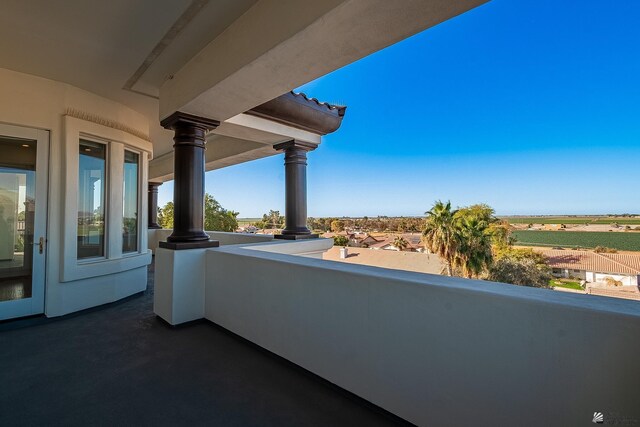 view of balcony