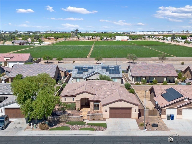 aerial perspective of suburban area