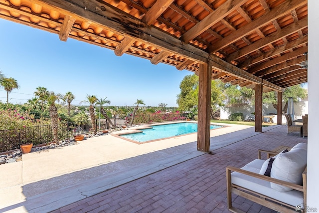 1645 W El Paseo Real, Yuma, AZ 85364 - view of pool featuring a patio area and a fenced backyard