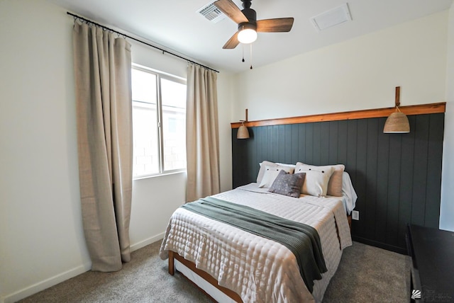 7563 E 35th Ln, Yuma, AZ 85365 - bedroom featuring carpet floors, baseboards, and a ceiling fan