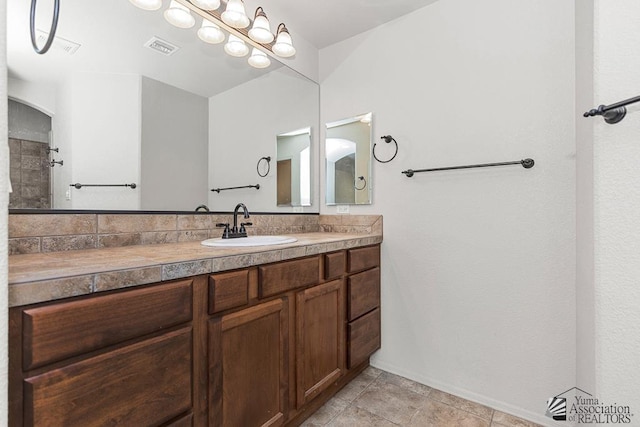 11561 E 25th Pl, Yuma, AZ 85367 - full bathroom with vanity and tile patterned floors