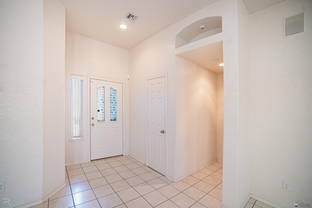 13779 E 54th Dr, Yuma, AZ 85367 - entrance foyer with visible vents, recessed lighting, baseboards, and light tile patterned flooring