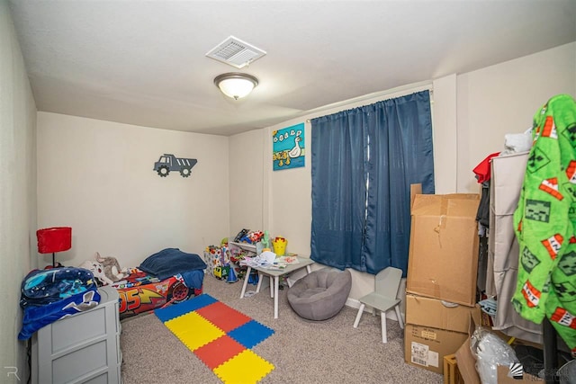 playroom featuring carpet flooring