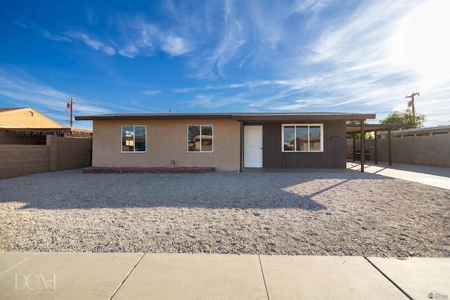 view of ranch-style home