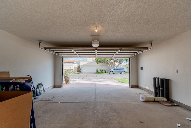 garage with baseboards