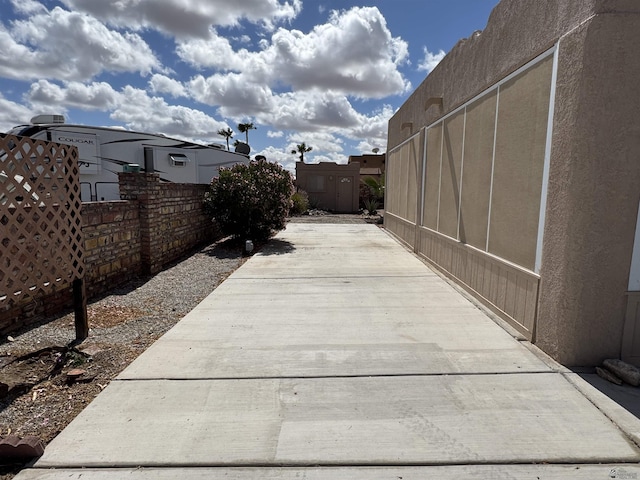 view of patio / terrace with fence