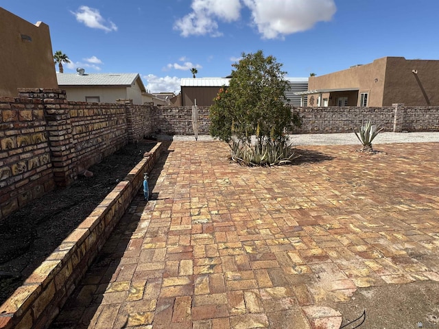 view of patio / terrace with a fenced backyard