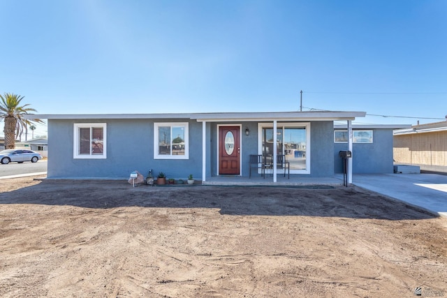 view of ranch-style home