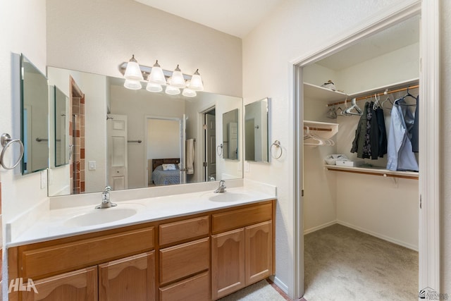 bathroom with vanity