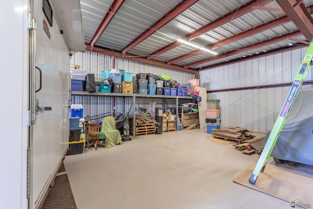 view of storage room