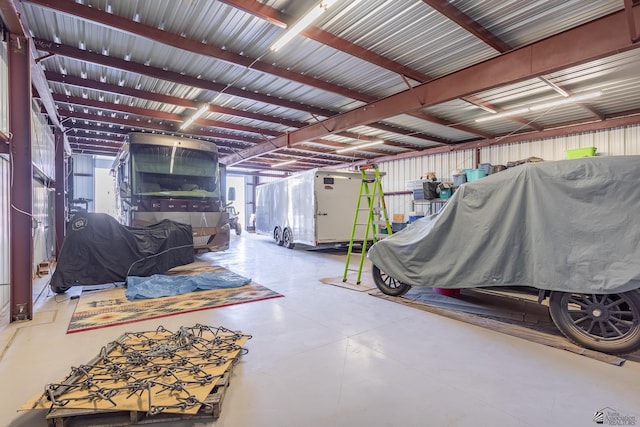 misc room with concrete floors