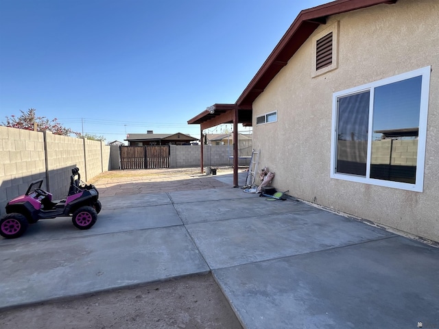 view of patio / terrace featuring a fenced backyard