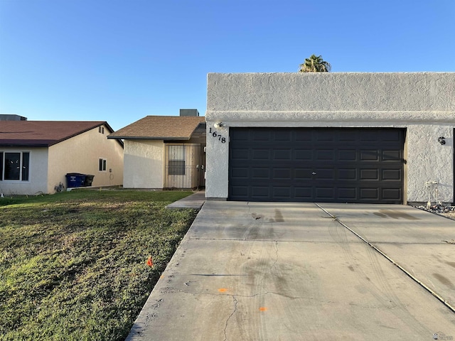 view of single story home