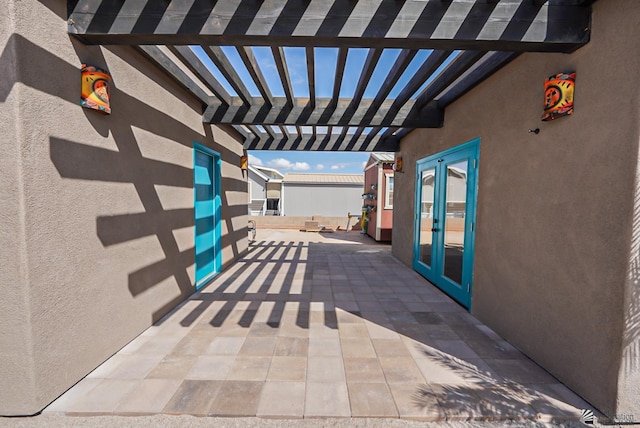 view of patio / terrace with a pergola