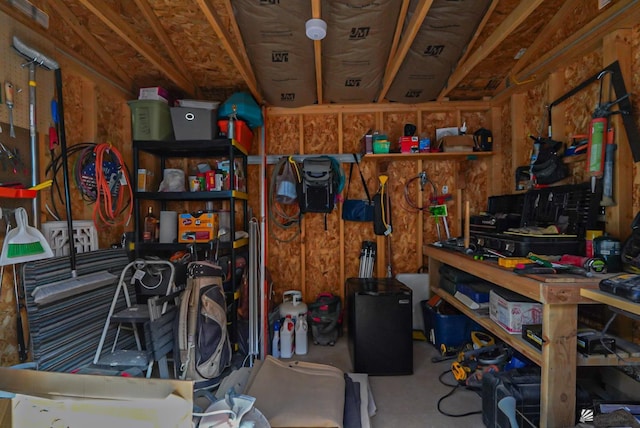 view of storage room