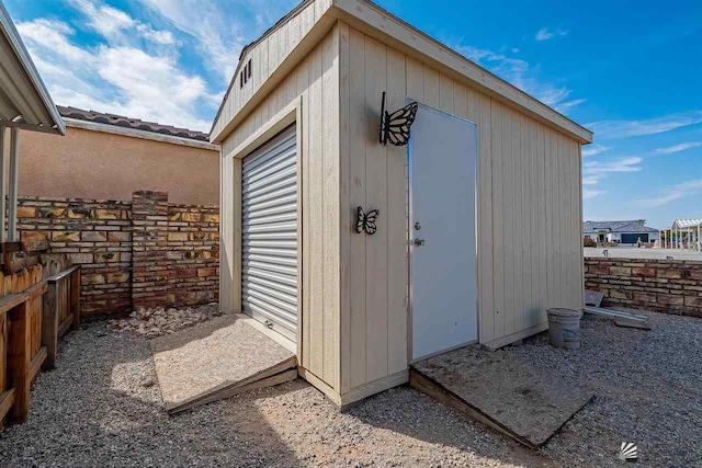 view of outbuilding