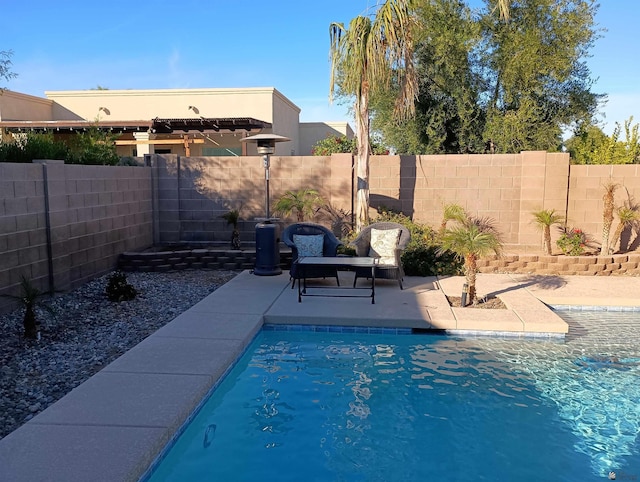 view of pool with a patio area