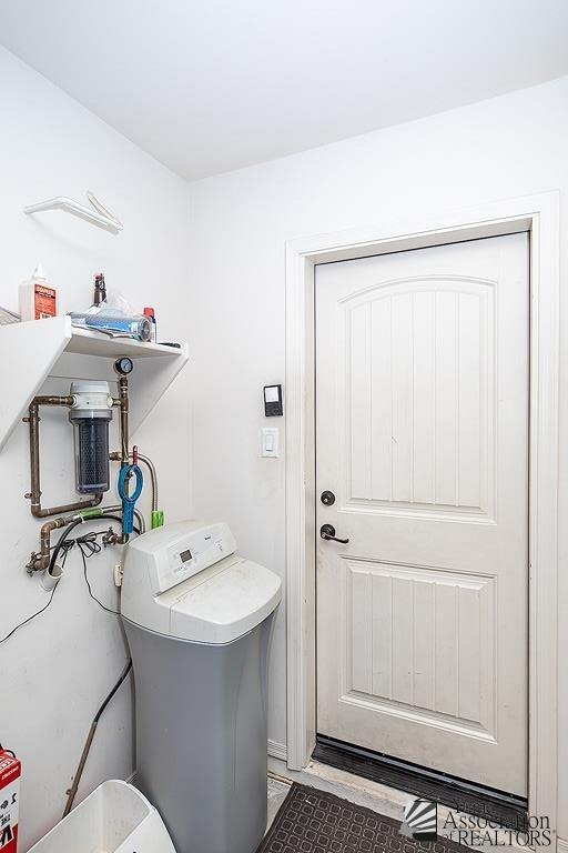 washroom featuring laundry area