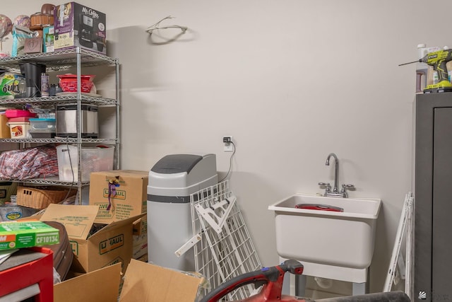 interior space featuring sink