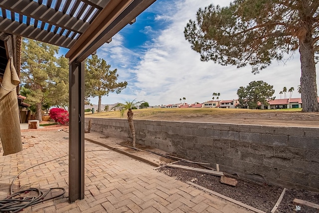 view of patio / terrace with a pergola