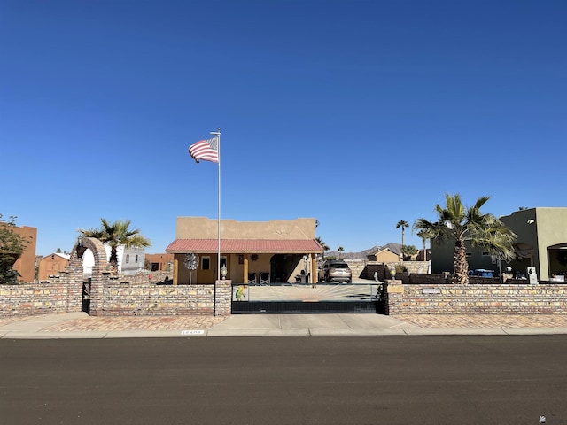 view of southwest-style home