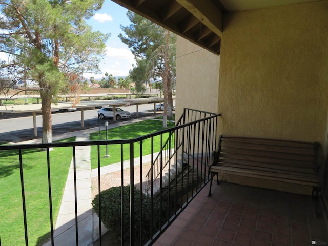 view of balcony