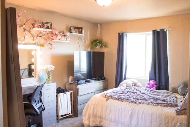 bedroom with carpet flooring