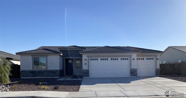 view of front of house featuring a garage