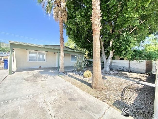 view of ranch-style house