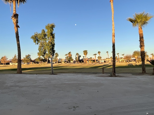 view of home's community featuring a lawn