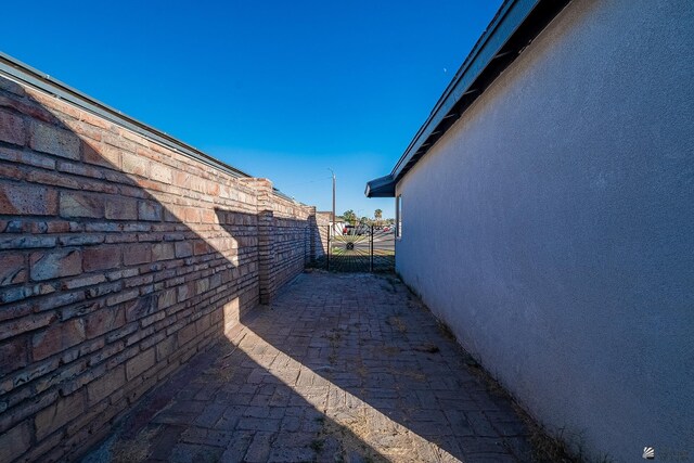 view of home's exterior with a patio area