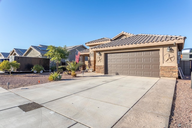 view of front of house featuring a garage